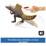 Mattel Jurassic World Rebirth Spinosaurus dinosaur toy, imported from the UK