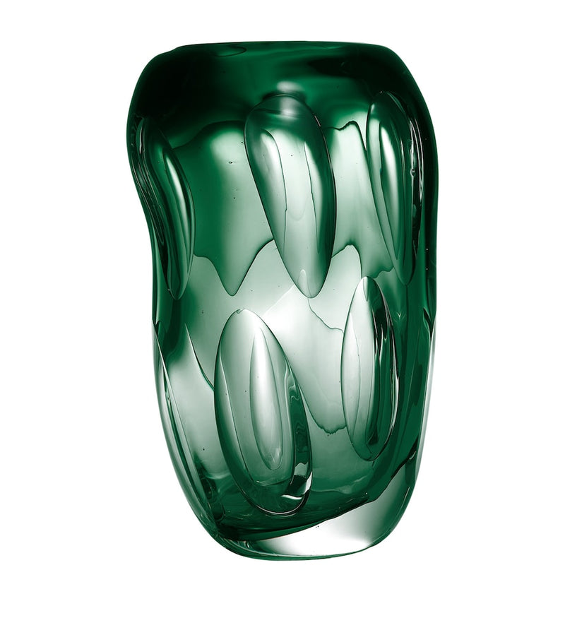 Eichholtz Sianni small glass vase 28cm, imported from the UK