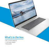 HP 17-inch laptop Core i3 8GB 512GB silver - British product
