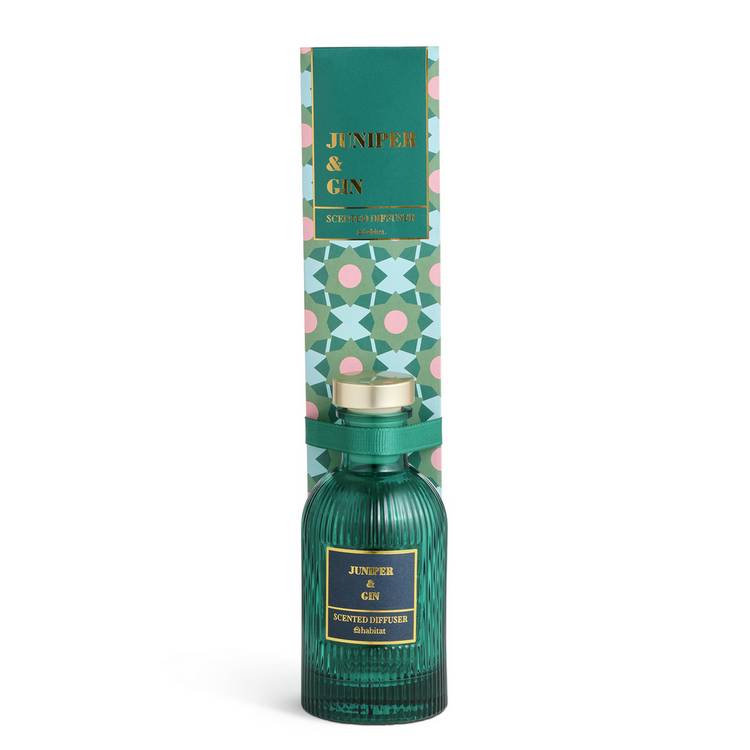 Habitat reed diffuser Juniper & Gin 90ml, imported from the UK