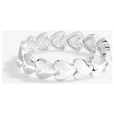 Argos Lipsy Silver Polished Molten Heart Stretch Bracelet- Buy online at McGrocer