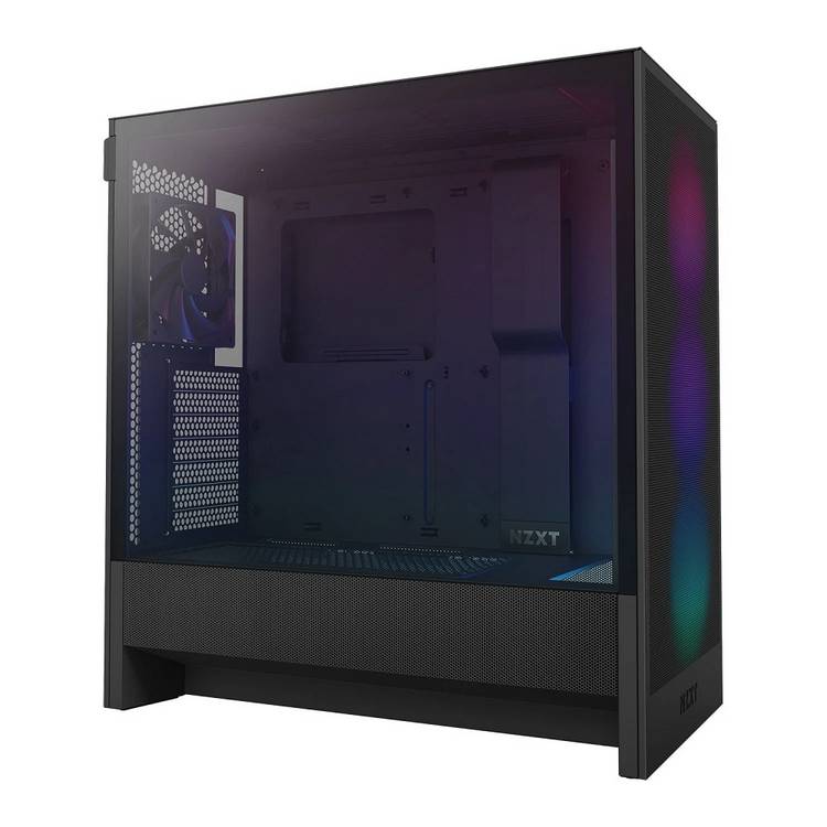 NZXT H5 Flow RGB mid tower PC case black, UK version