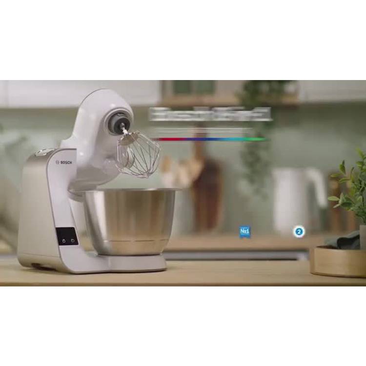 Bosch MUM5X stand mixer with scale and coffee grinder (British brand)