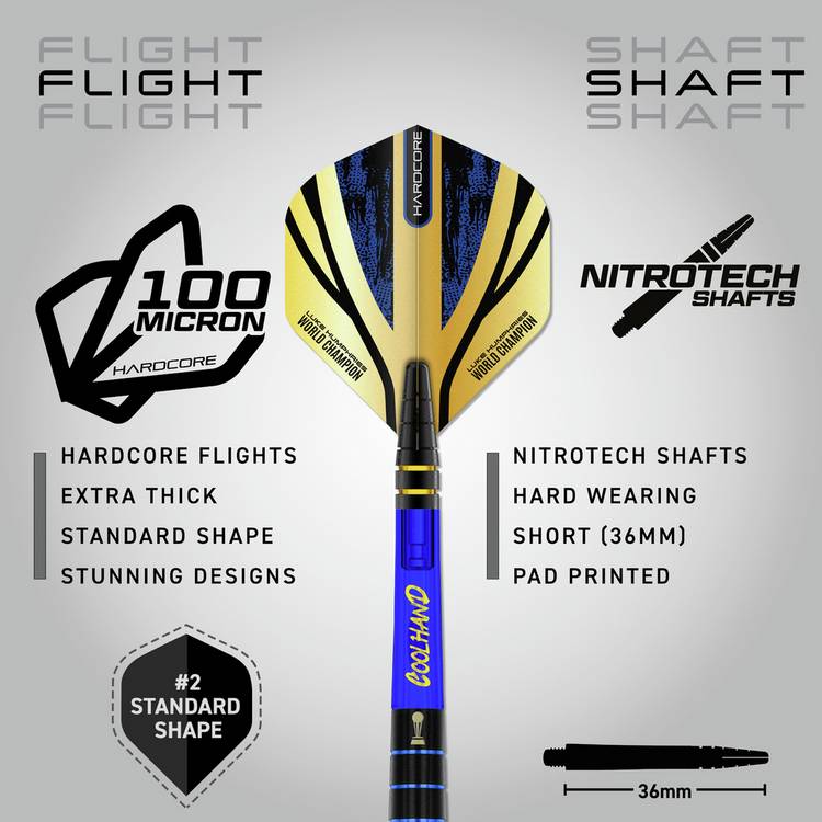 Winmau Red Dragon Luke Humphries TX4 Avenger 22g darts - British product