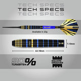 Winmau Red Dragon Luke Humphries TX4 Avenger 22g darts - British product