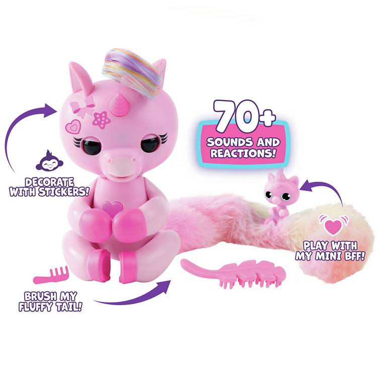Fingerlings Surprise Tails unicorn electronic toy - British product