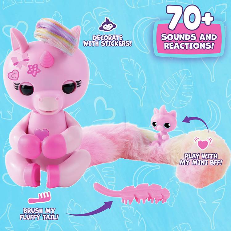 Fingerlings Surprise Tails unicorn electronic toy - British product