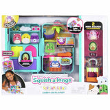 Squish-a-longs on-the-go luggage playset with mini characters - British product