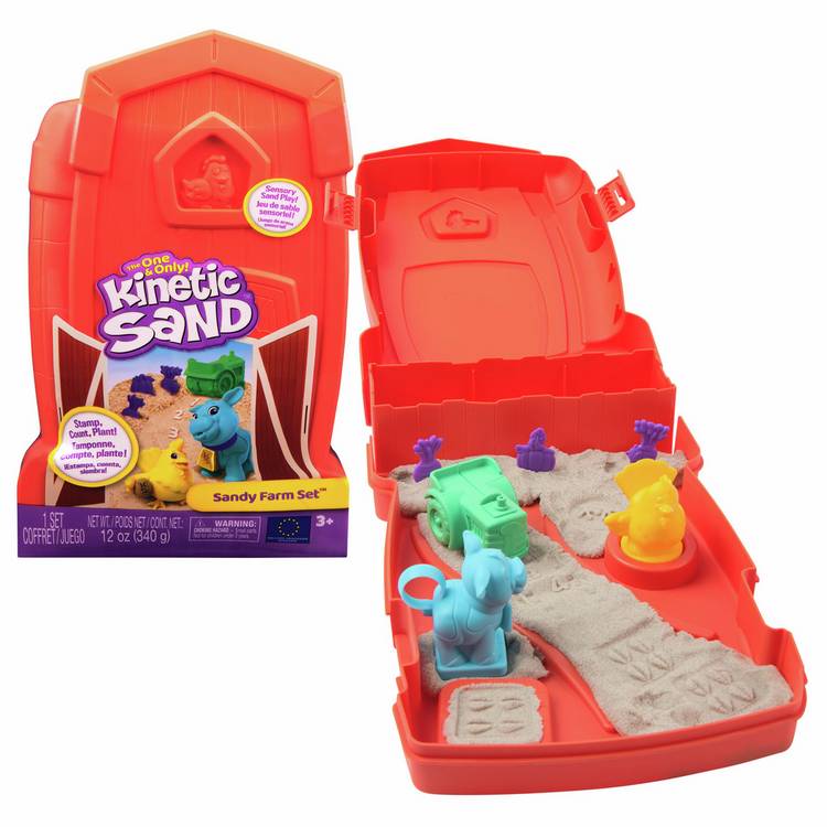 Kinetic Sand sensory sand play set Sandy Farm Set 340g, imported from the UK