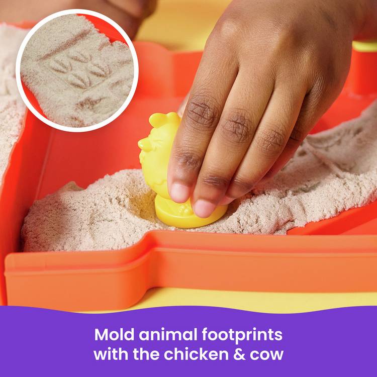 Kinetic Sand sensory sand play set Sandy Farm Set 340g, imported from the UK