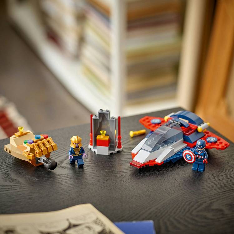 LEGO Marvel Captain America vs. Thanos building toy 76319, UK version