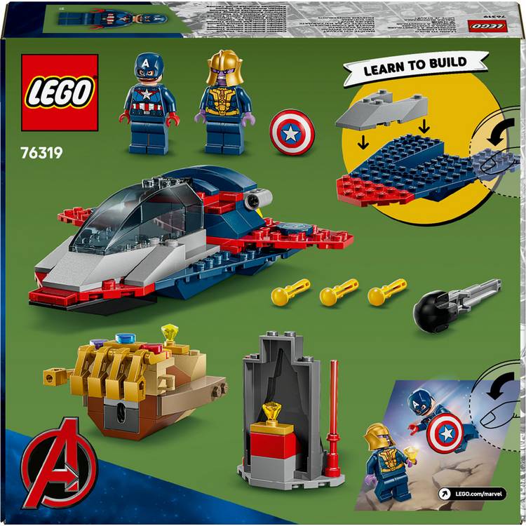 LEGO Marvel Captain America vs. Thanos building toy 76319, UK version
