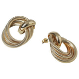Argos Liars & Lovers Gold Tone Bold Interlocking Knot Hoop Earrings- Buy online at McGrocer