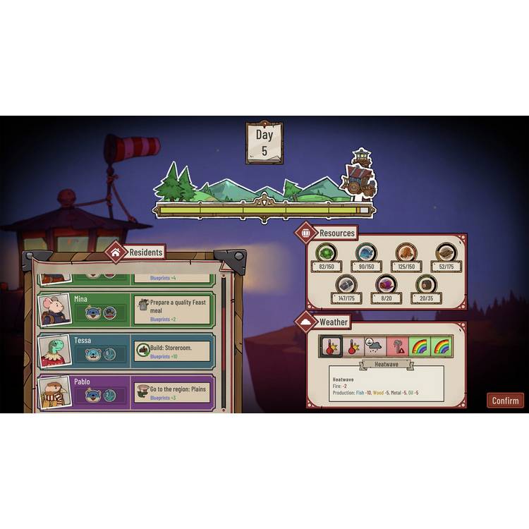Diluvian Winds relaxing management Nintendo Switch game pre-order (British brand)