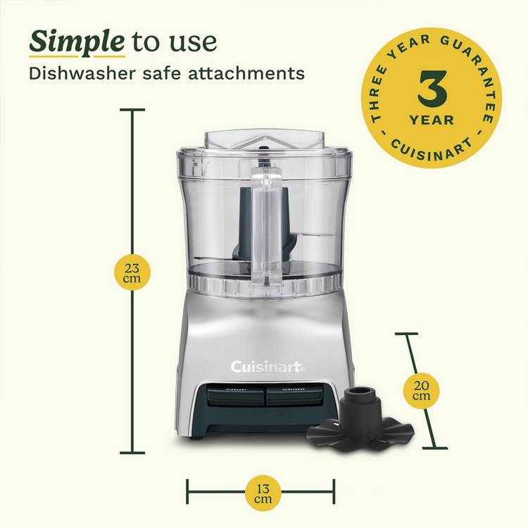 Cuisinart Pixie CCH32U mini chopper silver 0.7 litre (British brand)