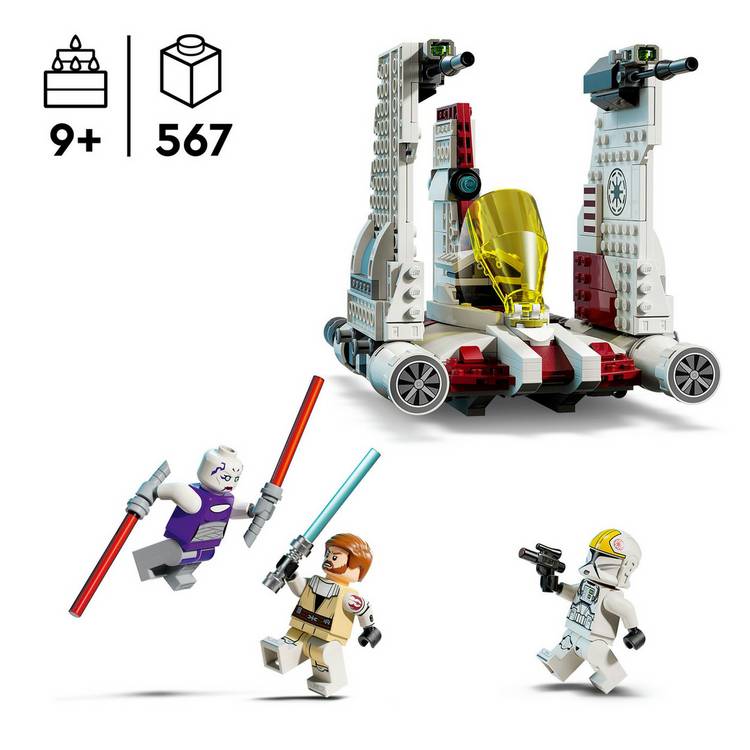 LEGO V-19 Torrent Starfighter building set 567 pieces - British product