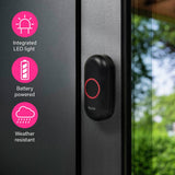 Byron wireless doorbell set black, UK version