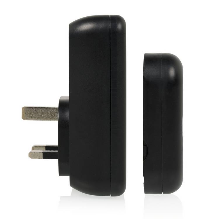 Byron wireless doorbell set black, UK version