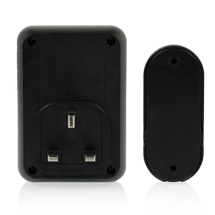 Byron wireless doorbell set black, UK version