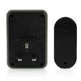 Byron wireless doorbell set black, UK version