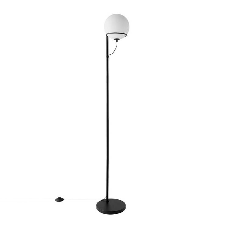 Nordlux floor lamp black adjustable glass shade - British product