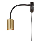 Nordlux Explore Flex LED wall light in brass - British product