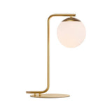 Nordlux Grant table lamp in brass and opal, imported from the UK