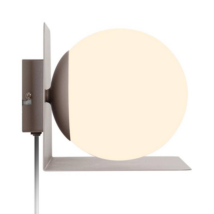 Nordlux Lilibeth brown wall light with shelf, UK version