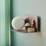Nordlux Lilibeth brown wall light with shelf, UK version