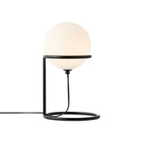 Nordlux Wilson table lamp black with white glass shade (British brand)