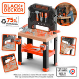 Smoby Black and Decker DIY workbench with 78 accessories - British product