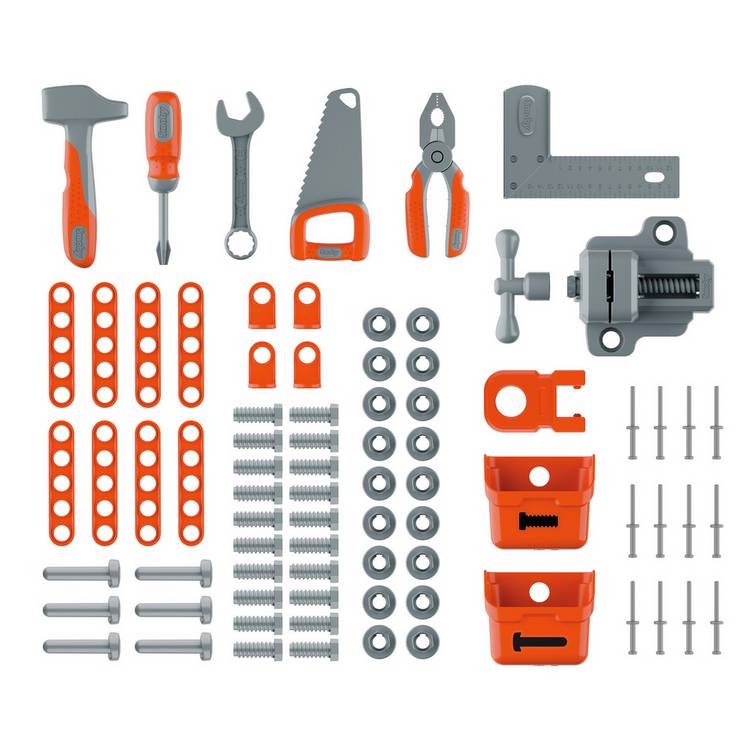 Smoby Black and Decker DIY workbench with 78 accessories - British product