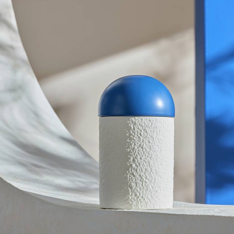 Habitat Ceramic Candle Santorini, imported from the UK