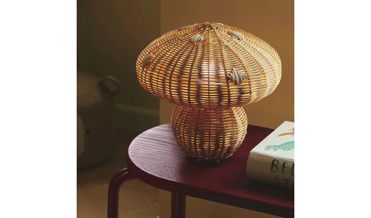Nordlux Allie natural rattan table lamp, imported from the UK