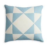 Habitat quilted cushion blue and cream 50x50cm, imported from the UK