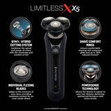 Remington X5 rotary shaver SYNX hybrid cutting system (British brand)