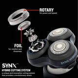 Remington X5 rotary shaver SYNX hybrid cutting system (British brand)