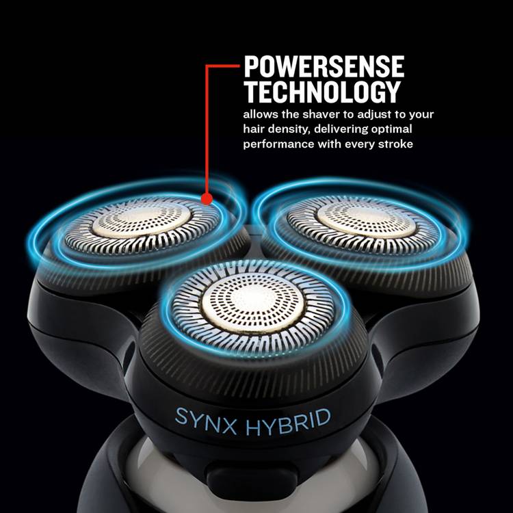 Remington X5 rotary shaver SYNX hybrid cutting system (British brand)