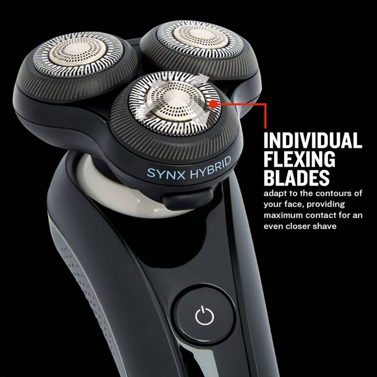 Remington X5 rotary shaver SYNX hybrid cutting system (British brand)