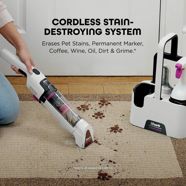 Shark StainForce cordless spot cleaner, imported from the UK