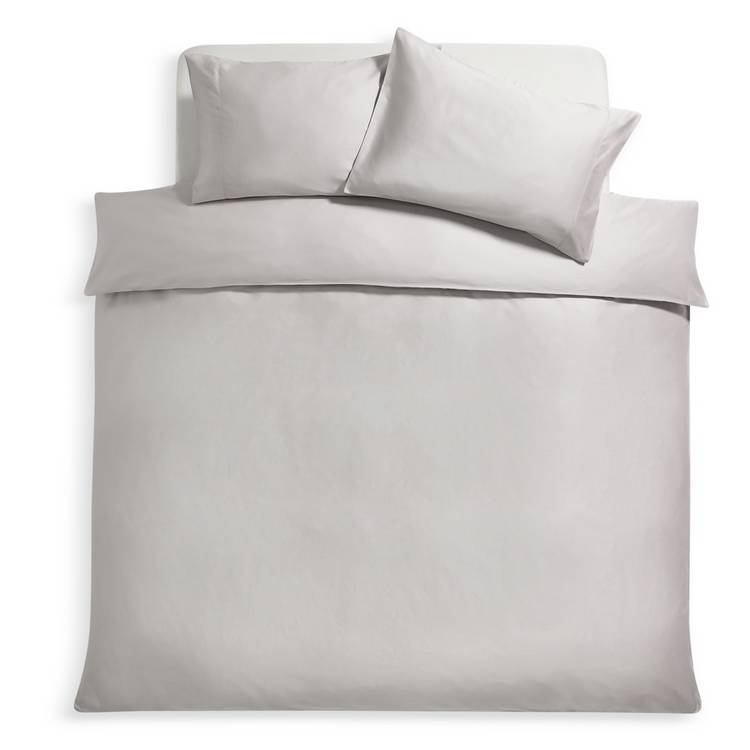 Habitat grey 400 thread count bedding set single, UK version