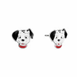 Disney children's 101 Dalmatians enamel stud earrings 10mm, UK version