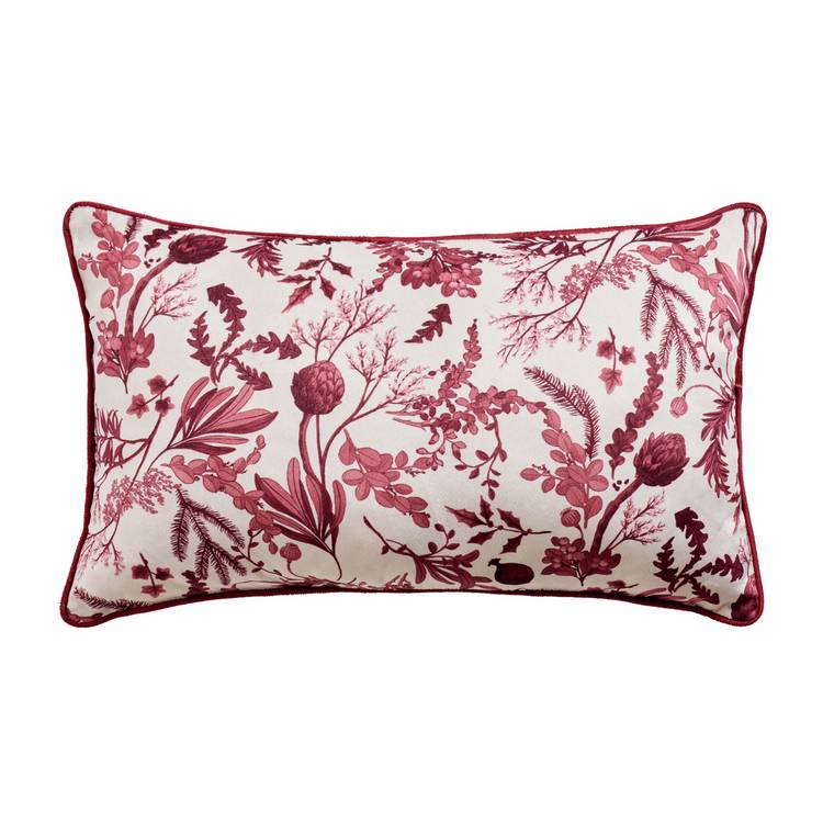 Argos Home foliage velvet cushion 50x30cm, UK version