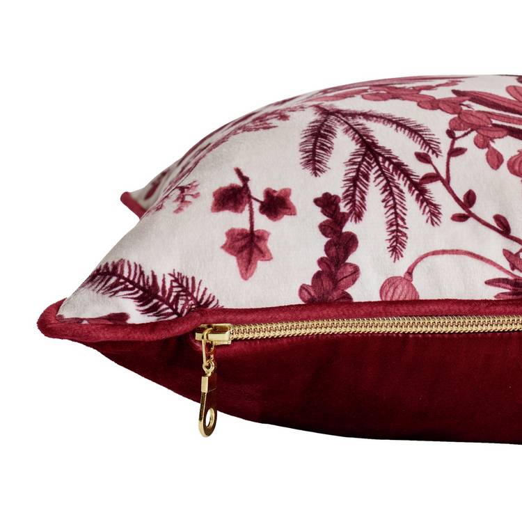 Argos Home foliage velvet cushion 50x30cm, UK version