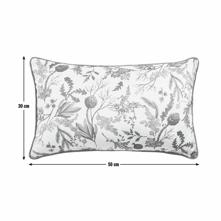 Argos Home foliage velvet cushion 50x30cm, UK version