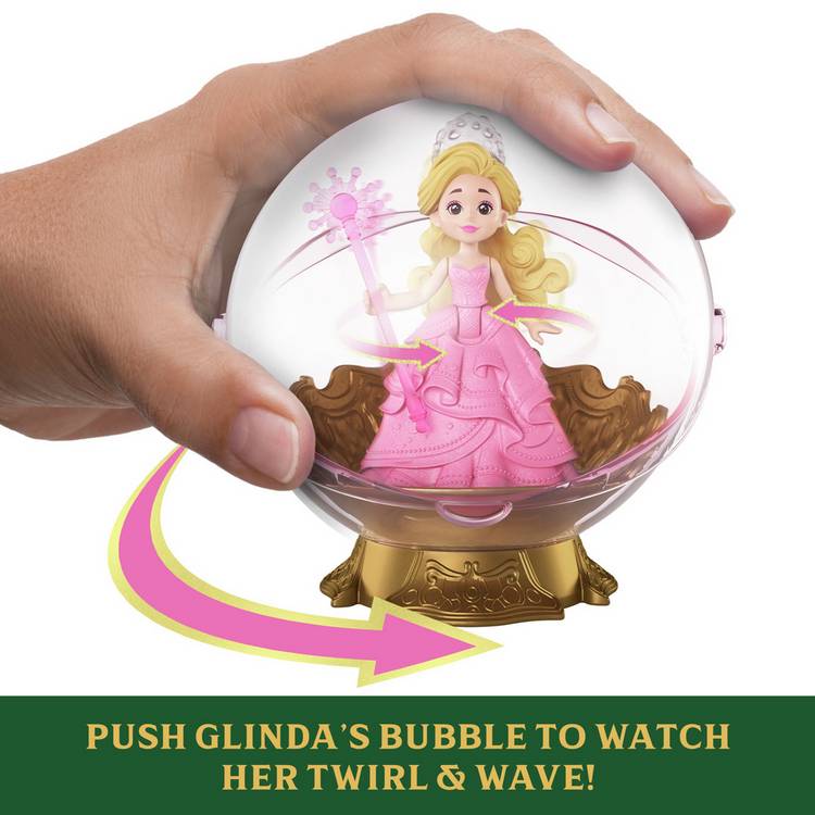 Mattel Wicked Glinda Floating Bubble Toy doll set (British brand)