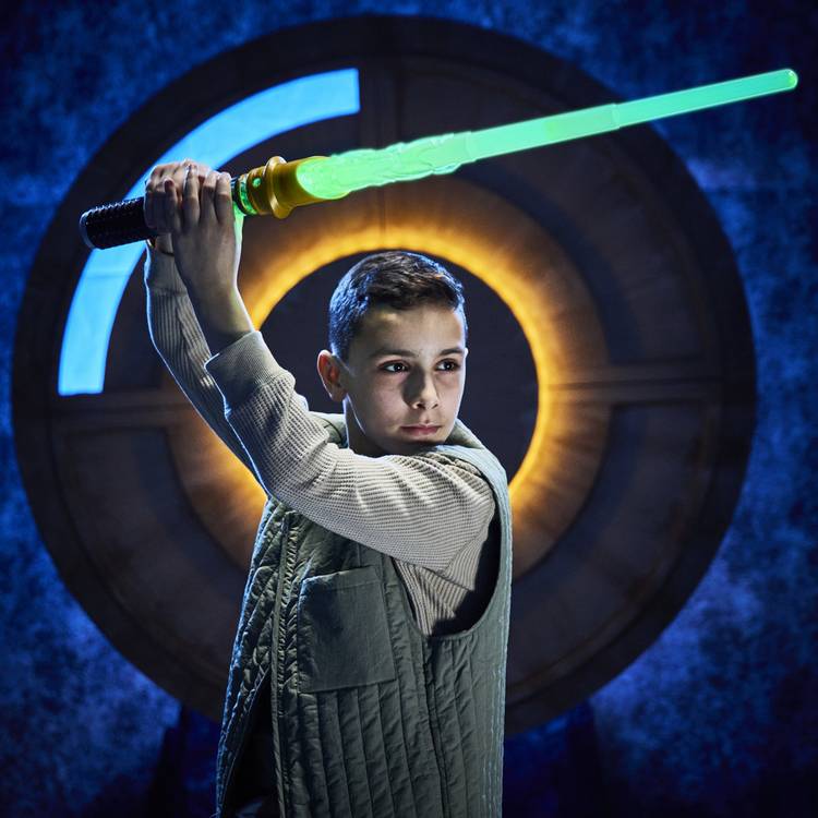 Star Wars Power Crystal Lightsaber with 10 kyber crystals - British product