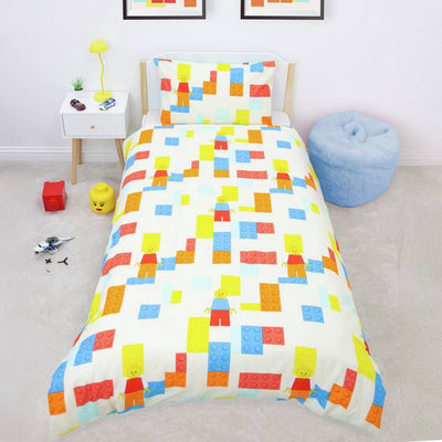 Argos LEGO Brick Cream Kids Bedding Set - Single- Buy online at McGrocer