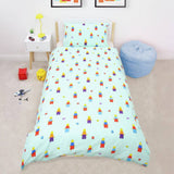 LEGO Brick Cream kids bedding set single, imported from the UK