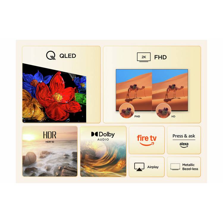 TCL 40 inch QLED TV - British product